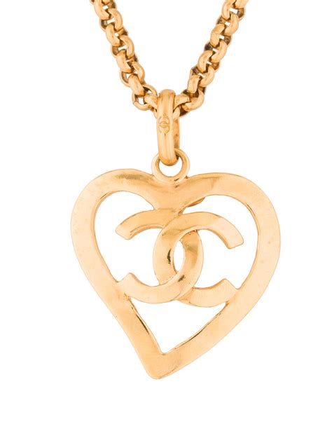 chanel heart necklace 2020|Chanel necklace sale.